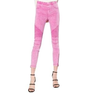 BEULAH STYLE MOTO JEGGINGS ULTRA VIOLET medium NWT